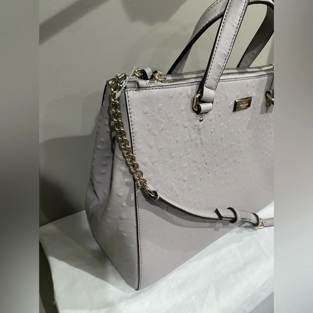NWOT Kate spade Loden Bristol drive ostrich satchel